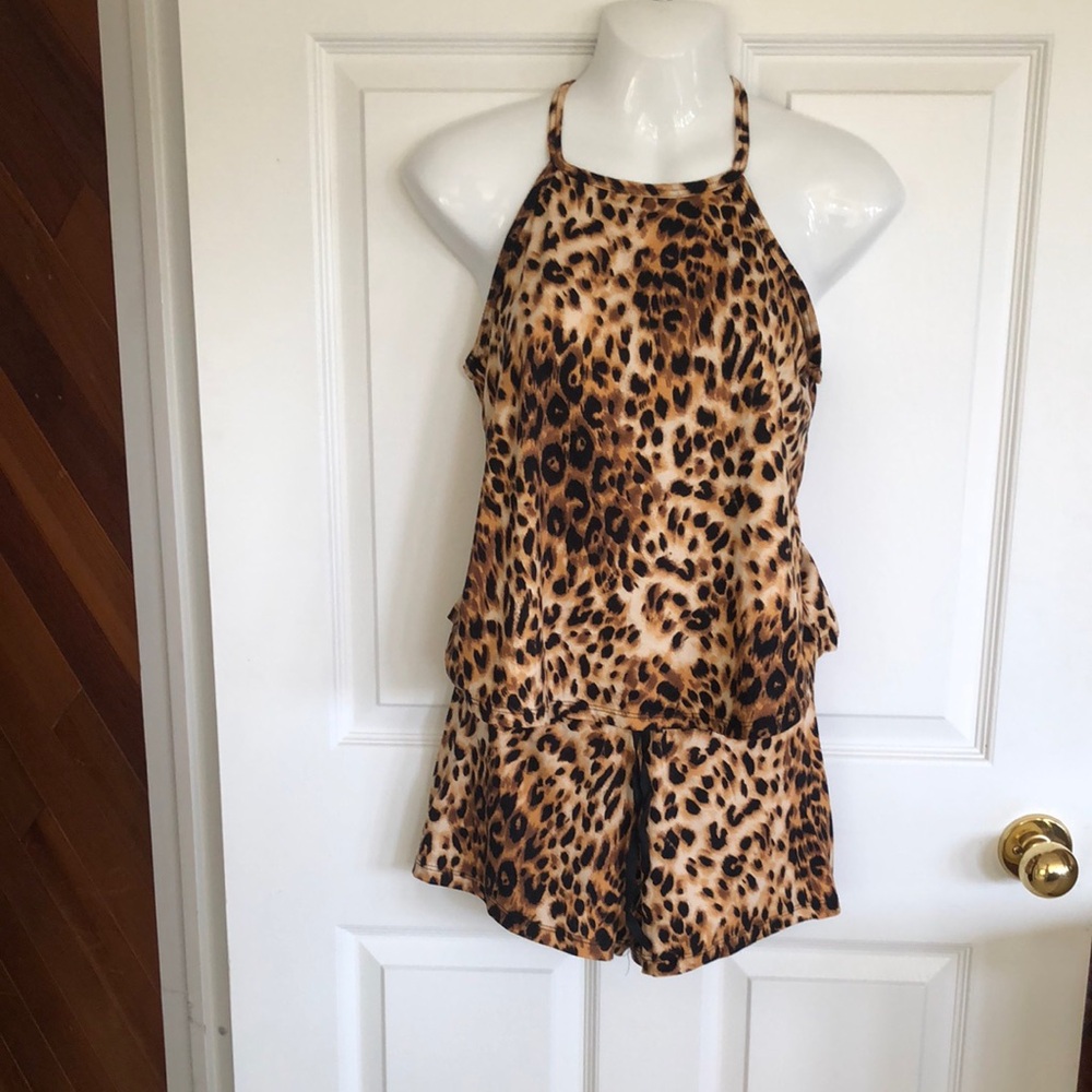 Leopard Print Women's Sleepwear Set